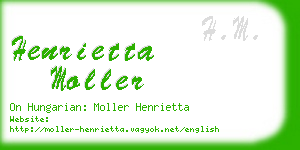 henrietta moller business card